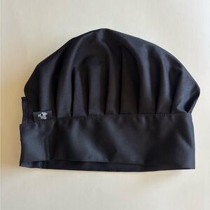 Black Pleated Chef Hat